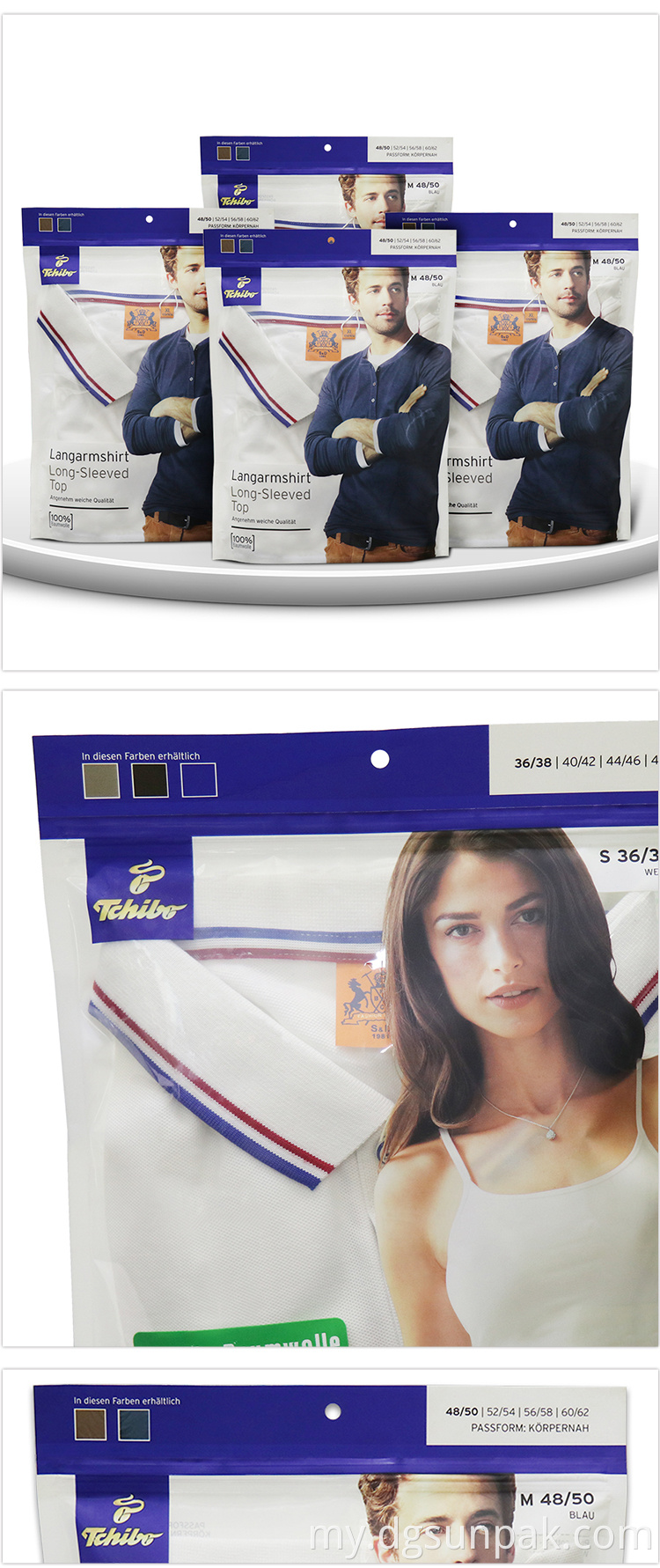 ယောက်ျား၏အတွင်းခံထုပ်ပိုးအိတ်ဇစ် Self Secon-Seal-Seal-Seal-Sealing The Section The Section Sealing Searing Bag အဝတ်အထည်များ Socks Socks Shad Packaging Bag